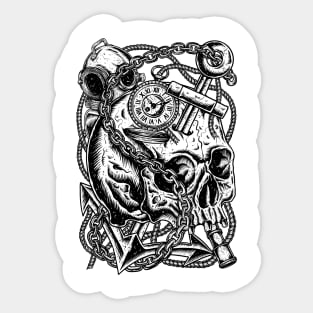 Skull pirates Sticker